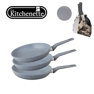 סט מחבתות סושף 3 חלקים אפור - לקיטשן