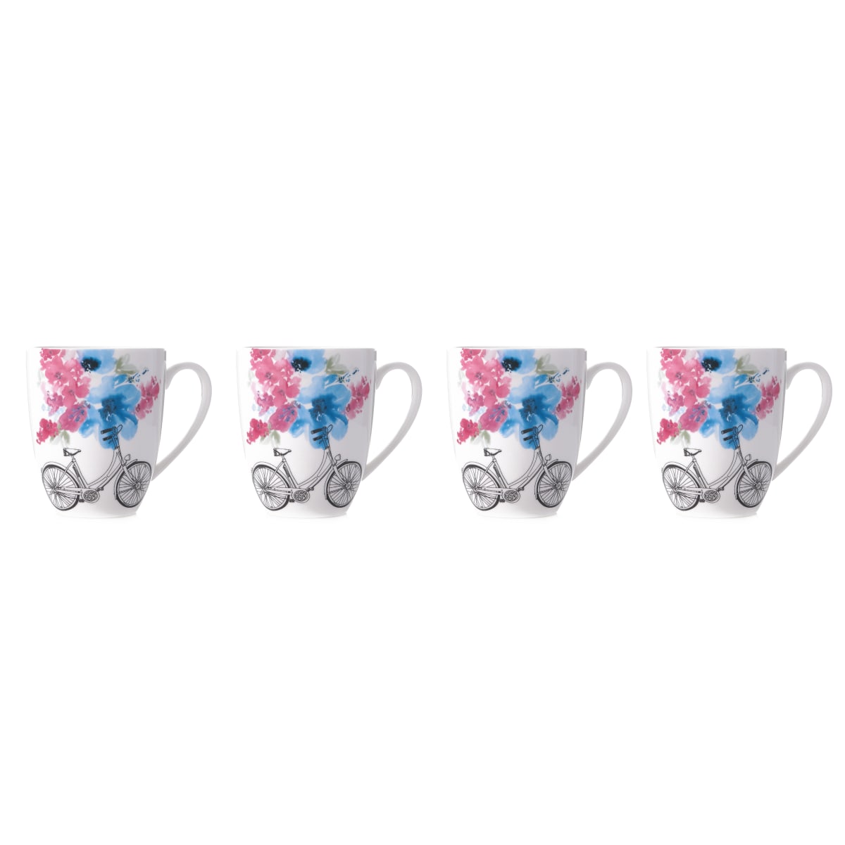 מארז מושלם: 4 ספלים בצבעי מים 450 מ"ל נאמן