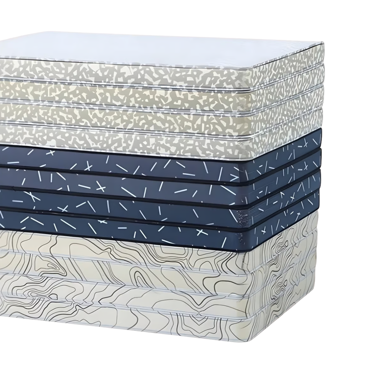 מחברת יוקרתית עם כריכת PU רכה בעיצוב קווים וחברבורות