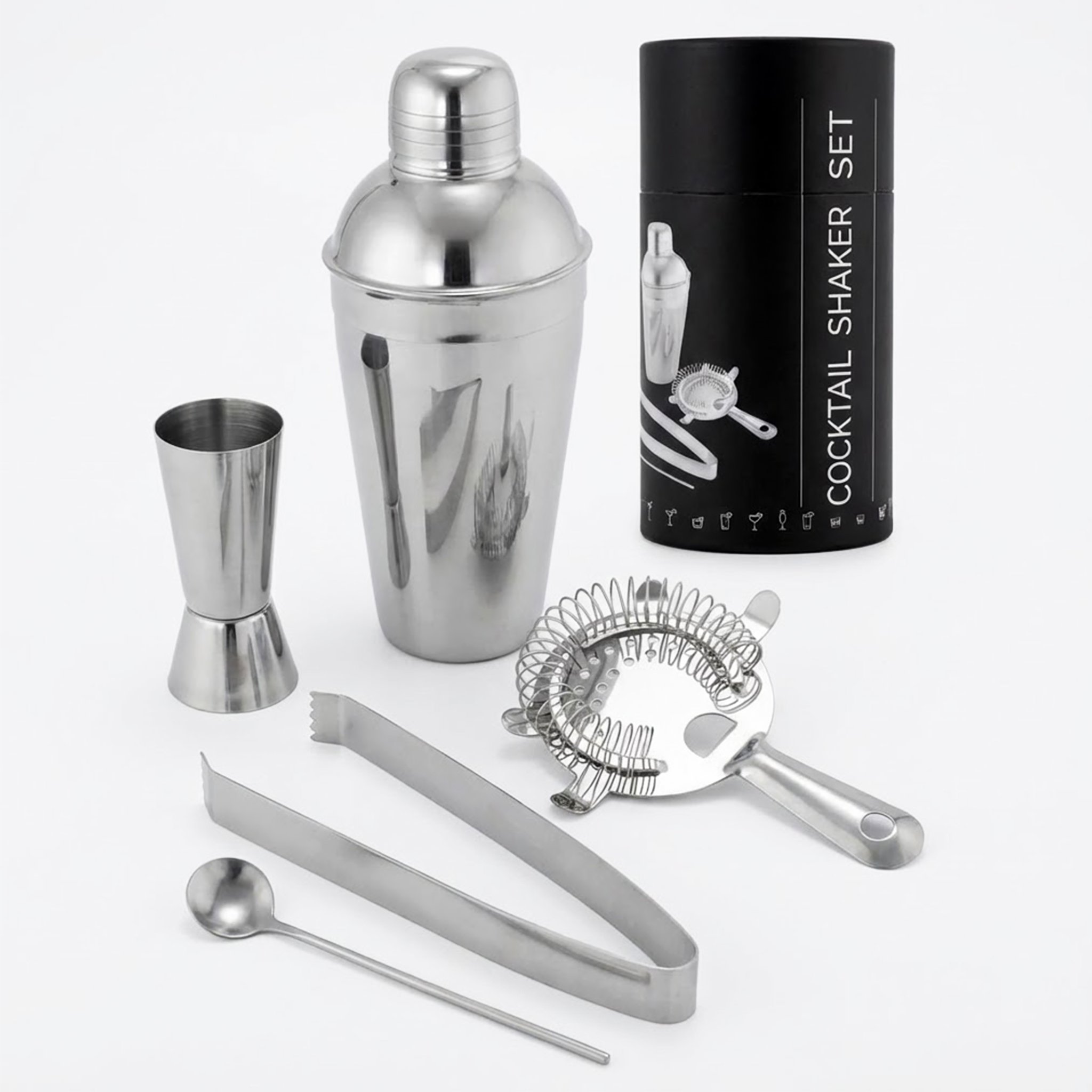 סט קוקטייל נירוסטה מעוצב - המארז המושלם!