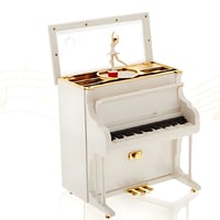 Heart-Shaped Musical Jewelry Box with Ballerina