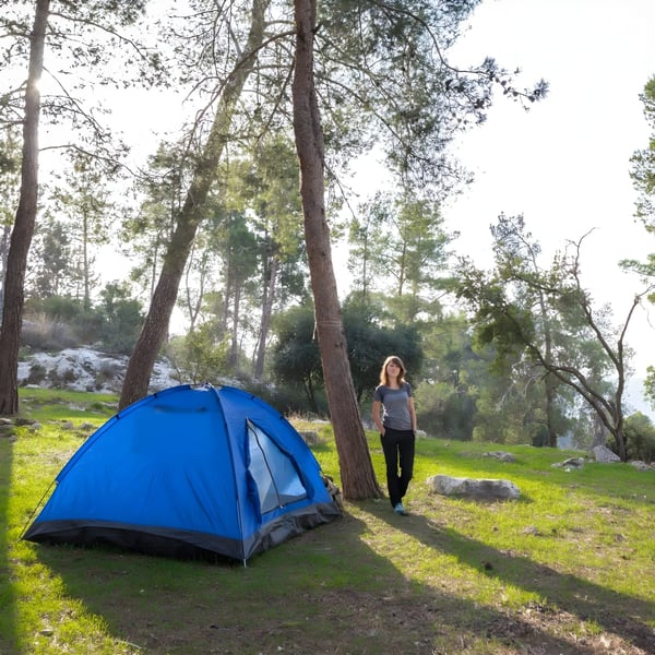 אוהל מחנאות איכותי ל-4 אנשים עם תיק נשיאה