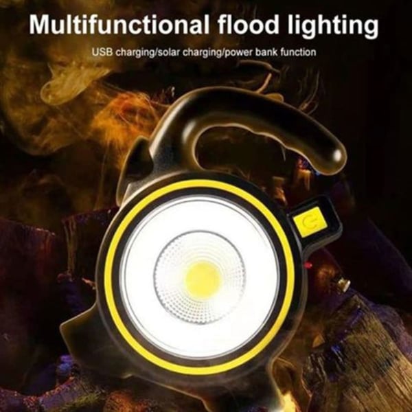 Rechargeable Solar LED Flashlight - Waterproof