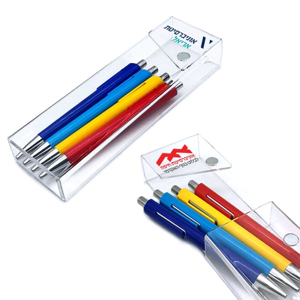 קלמר מגנטי איכותי עם עטים מתחלפים