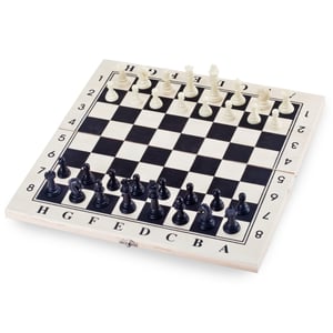 Wooden Game Set: Chess, Backgammon, and Checkers Capablanca