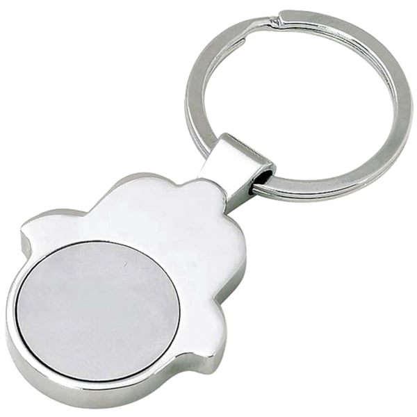 Hamsa Keychain with Detachable Coin - Unique and Personal Gift