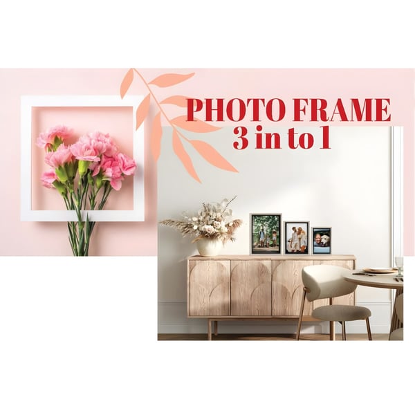 Stylish Photo Frames in Three Different Sizes