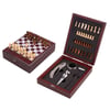 Wooden Chess and Wine Set with Special Board