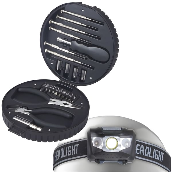 Emergency and Everyday Tool Kit with LED Headlamp