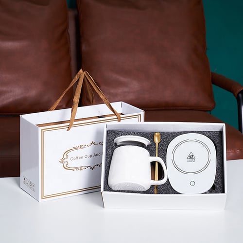 ערכת חימום USB יוקרתית עם ספל וכפית מתכת