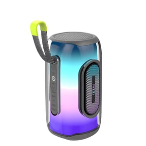 Powerful PiZZi LuminoBeat Speaker with IPX4 Water Resistance and LED Light