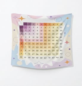 שמיכת כירבולית לסלון עם הדפסי משחקים - 150x130 ס"מ