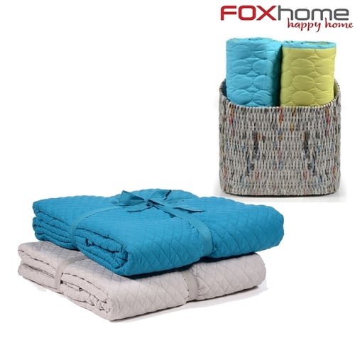 סל כביסה ושתי שמיכות מלטפות גודל 200/150 מ FOX HOME