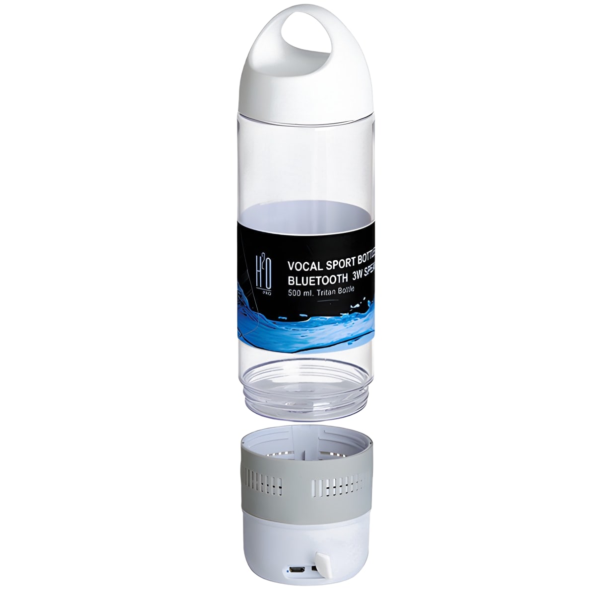 בקבוק ספורט 500 מ"ל עם רמקול בלוטות' 3W מבית H2O-Pro