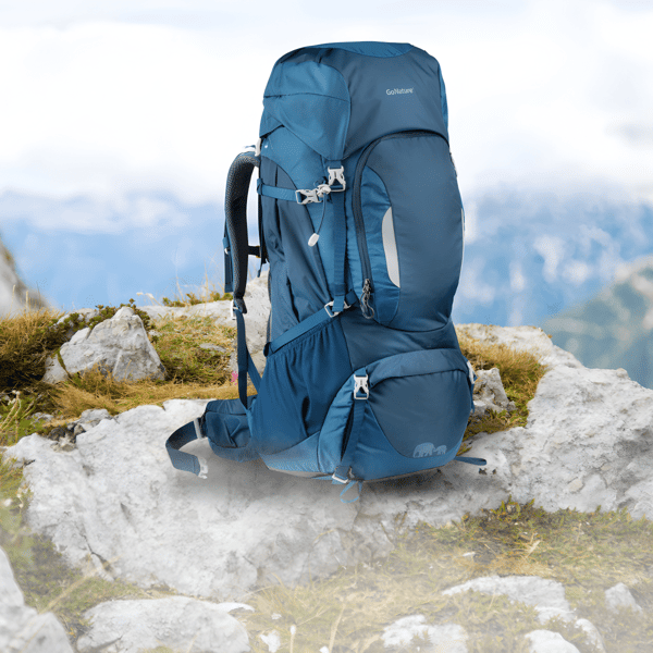 תרמיל טיולים מקצועי MCKINLEY 65+10L מבית Go Nature