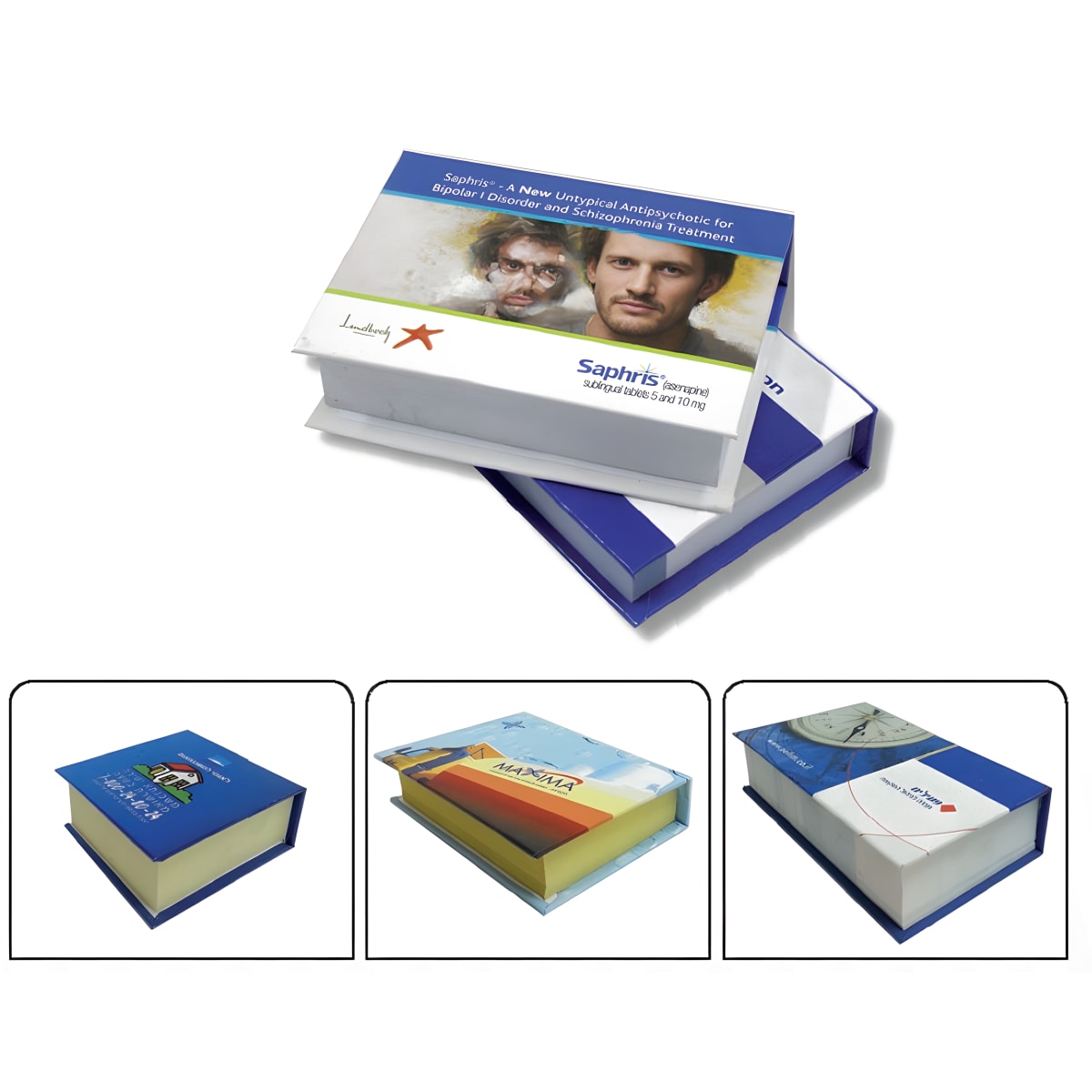 בלוק ממו ספר עם 200 דפים במגוון מידות