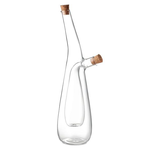 Borosilicate Glass Oil and Vinegar Bottles with Natural Cork Stoppers