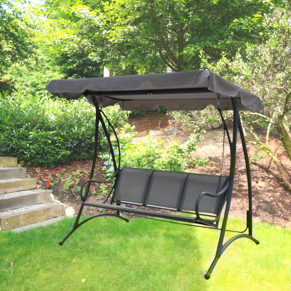 Elegant Three-Seater Garden Swing