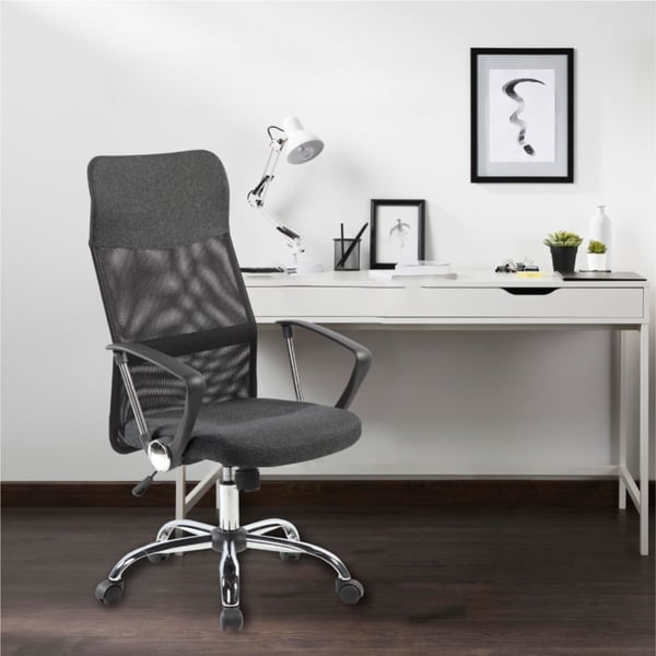 כיסא מנהל ארגונומי עם תמיכה בגב גבוה ופנאומטי