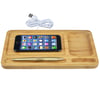 Powerful Wireless Charger with Bamboo Stand Design