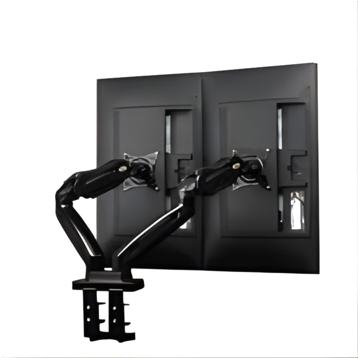 זרוע שולחנית דו מפרקית ארגונומית לשני מסכי מחשב NB-F160