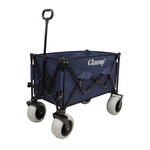 עגלת קמפינג מתקפלת עם גלגלים מתנפחים מבית GLAMP