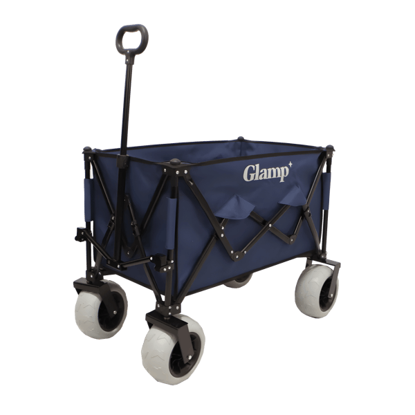 Portable Camping Trolley with Inflatable Wheels by GLAMP
