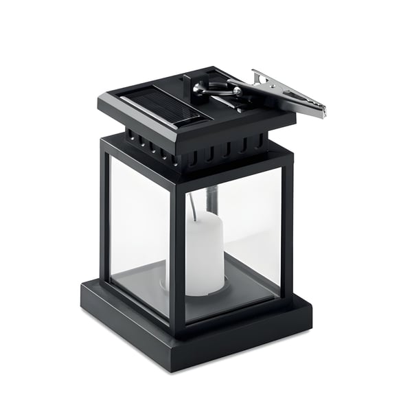 Solar Outdoor Lantern with Candle LED