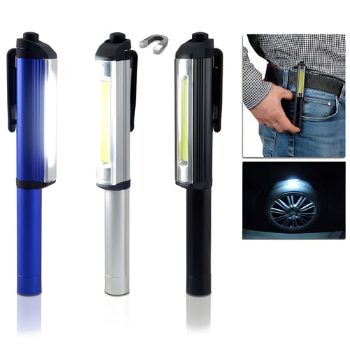 פנס אלומיניום עוצמתי COB עם תפס מגנטי