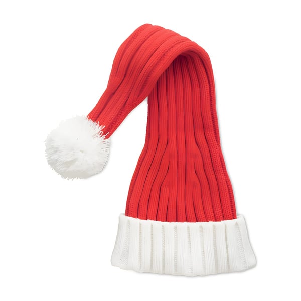 Warm Christmas Knit Beanie with Bobble in Recycled RPET