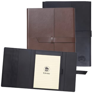 מכתבת יוקרה A4 עם כריכת PU דמוי עור ורצועת סגירה מבית גבעוני