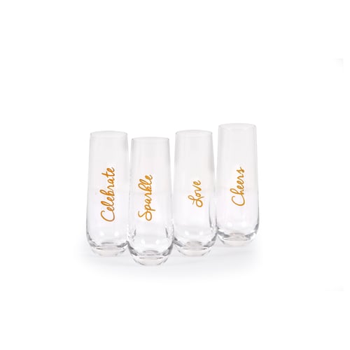 סט 4 כוסות שמפניה יוקרתיות של FOX