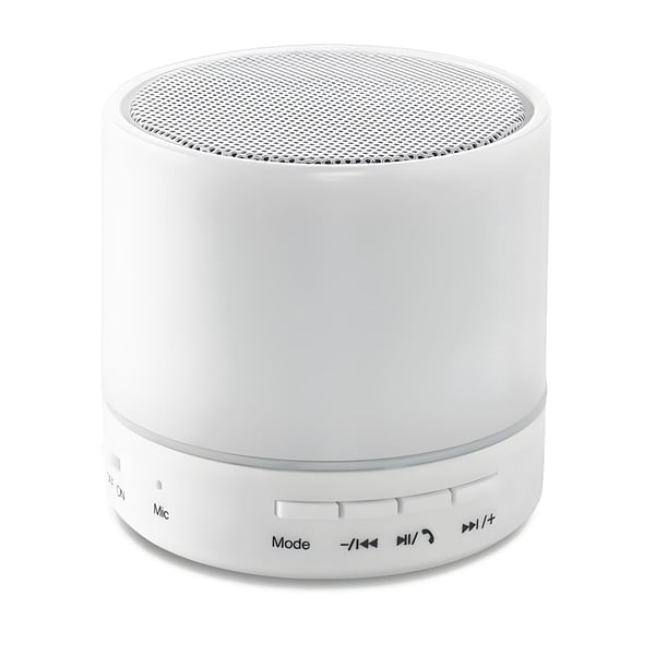 Round Wireless Speaker with LED Lights