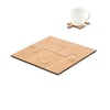 Set of 4 Bamboo Puzzle Shaped Coasters