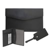Luxury Leather Travel Set - Passport Cover, Luggage Tag & Document Holder