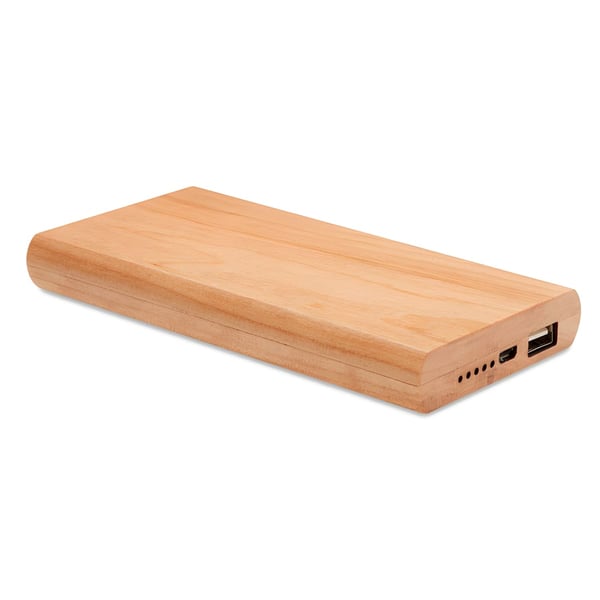 Eco-Friendly Bamboo Power Bank 4000mAh