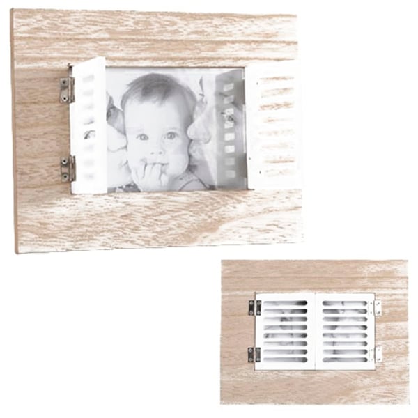 Decorative Wooden Photo Frame Shaped as a Window - Unique Corporate Gift