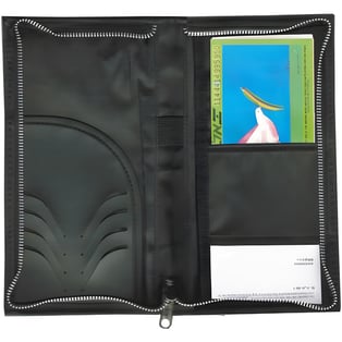 ארנק נסיעות משולב לכרטיסי טיסה ודרכון