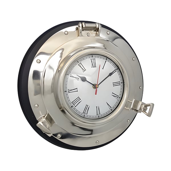 שעון נחושת יוקרתי בצורת הגה של ספינה