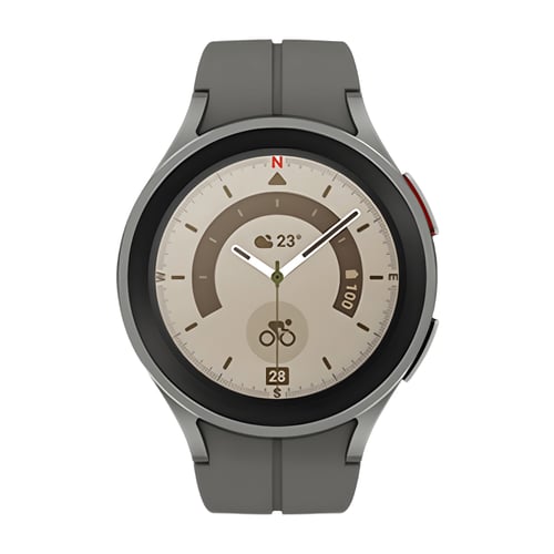 שעון חכם Galaxy Watch5 Pro טיטניום 45 מ"מ אפור - סמסונג יבואן רשמי