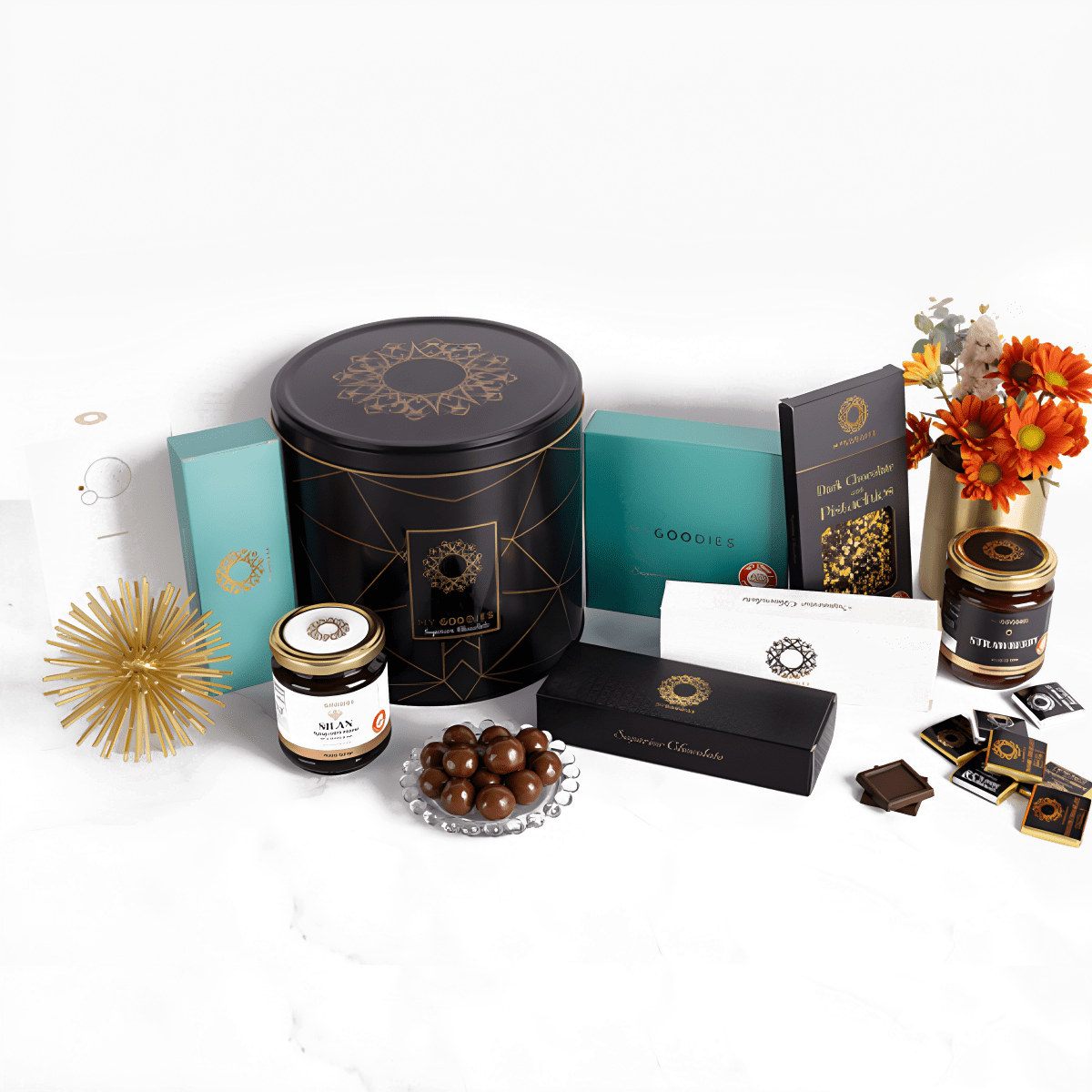 מארז שוקולד גורמה עם אריזת פח רב פעמית