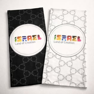 בנדנת דריפיט ספורטיבית עם הדפסה מלאה, גודל 45x25 ס״מ