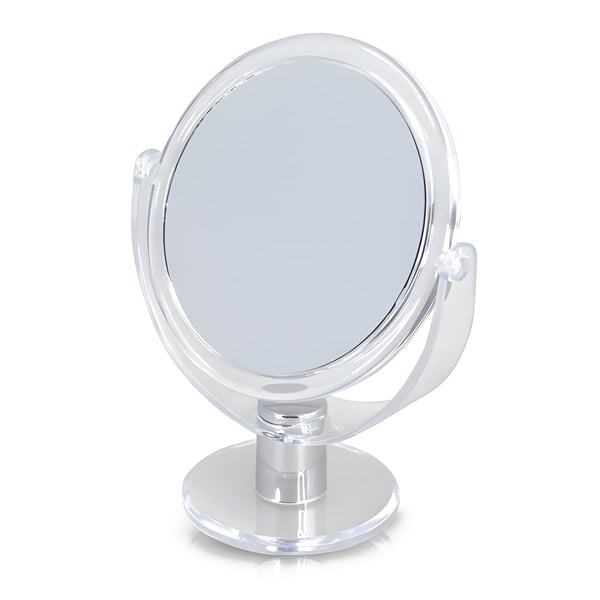 Dual-Sided Tabletop Mirror with Magnification