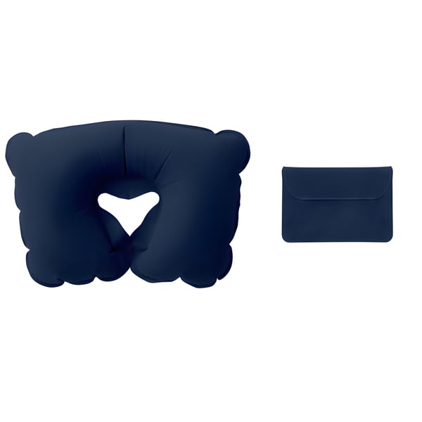 Inflatable Travel Pillow with Velvet Pouch