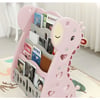 Pink Giraffe Design Kids' Bookshelf with Four Shelves