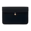15-Inch Cotton Laptop Sleeve with Bamboo Button Closure
