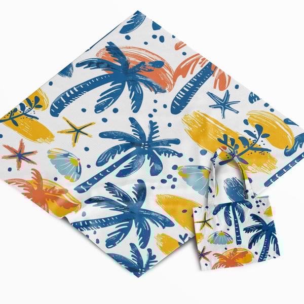 מגבת חוף זוגית ממותגת - מתנה מושלמת לבני זוג