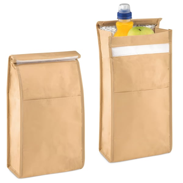 תיק צידנית מנייר קלוע עם כיס קדמי